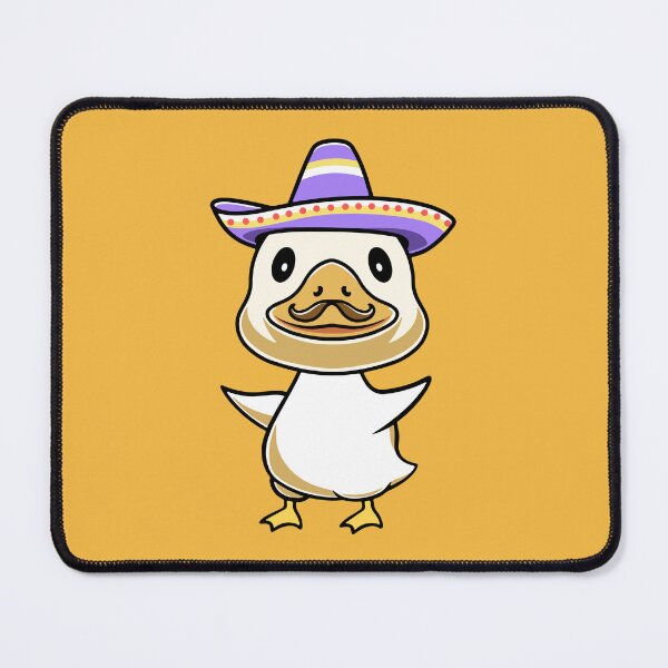 Item preview, Cute duck with sombrero hat cartoon illustration designed and sold by cubbone.
