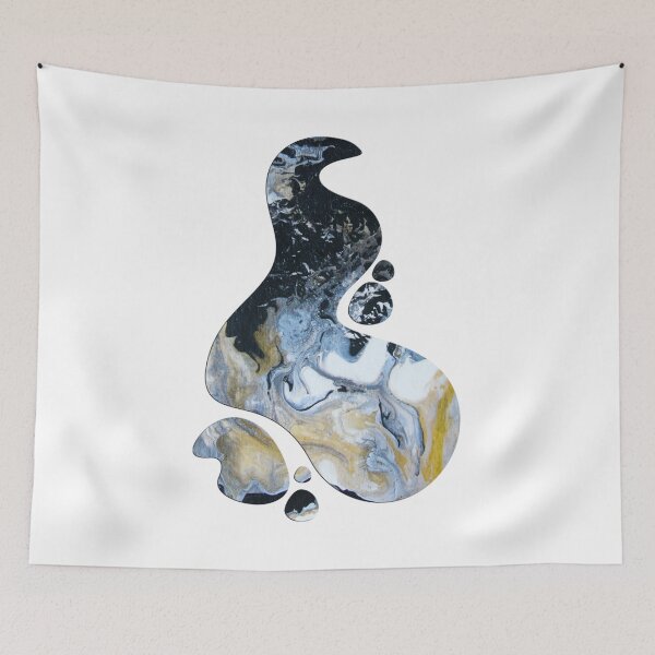 Item preview, Abstract Black and Gold Symphony Dutch Pouring designed and sold by artistevt.