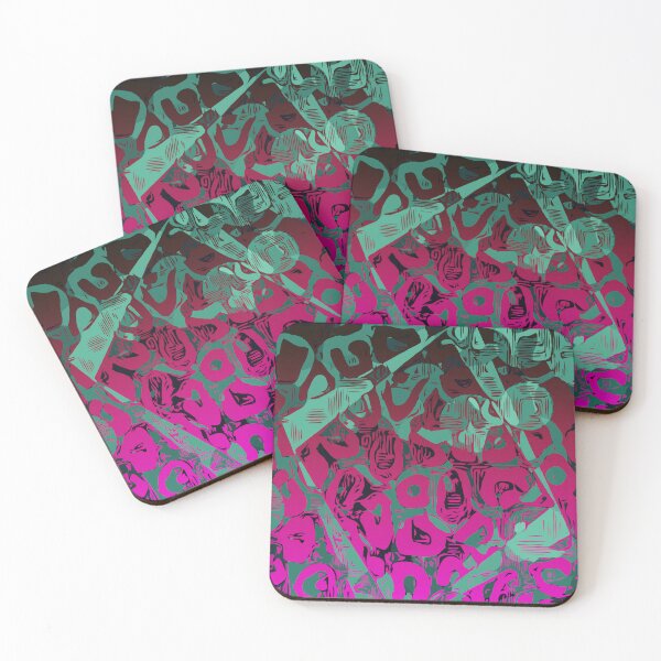 Item preview, Pink Turquoise Vector Abstract Pattern designed and sold by AmezMemes.