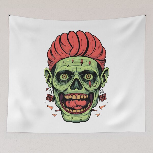 Item preview, Eerie Zombie Face Art - Unearth the Undead! designed and sold by ArtistriWear.