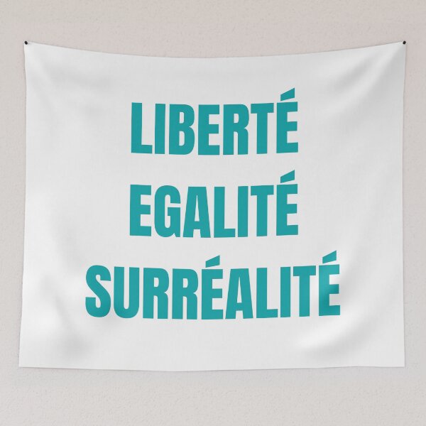 Item preview, "liberté, egalité, surréalité" (marine blue) designed and sold by jennifersmind.