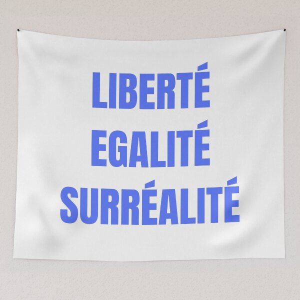 Item preview, "liberté, egalité, surréalité" (cornflower blue) designed and sold by jennifersmind.