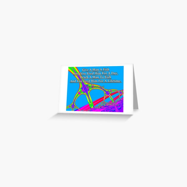Give A Man A Fish Greeting Card