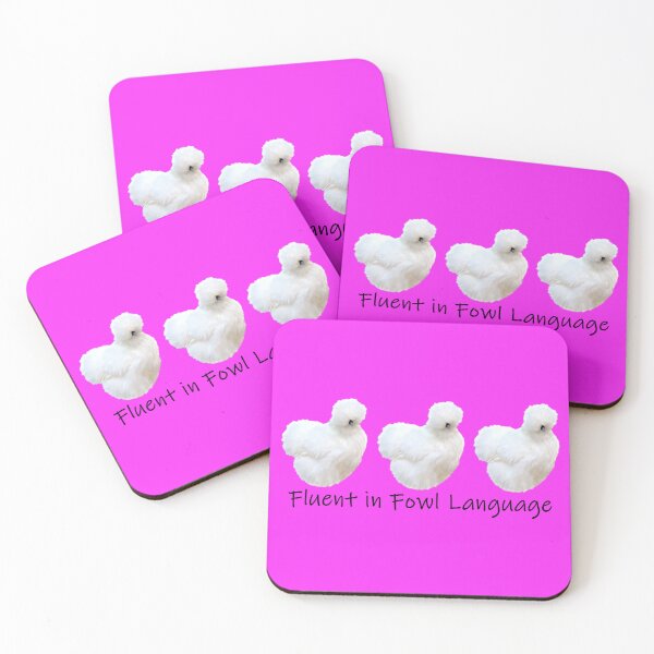 Item preview, Silkies Fluent in Fowl Language designed and sold by ChattyChicks.