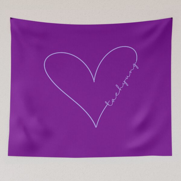 Item preview, Taehyung - purple heart - V of BTS designed and sold by EspyDesignCo.