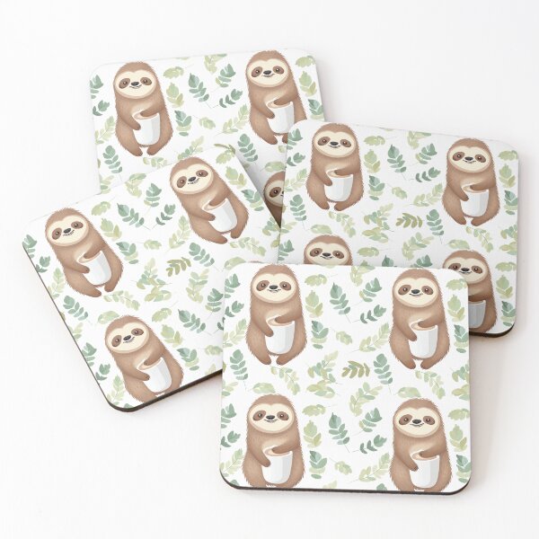 Item preview, Sloth with Coffee designed and sold by Mindterest.