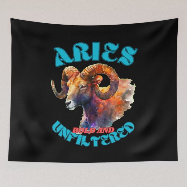 Item preview, Aries: Bold And Unfiltered. aries goddess designed and sold by ZodiacWonders.