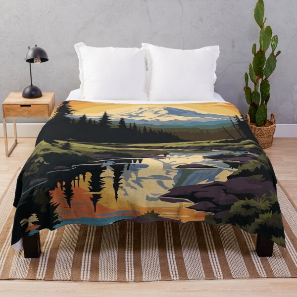 Item preview, Mt Rainier Inspired Retro Sunset designed and sold by Tara Neal.