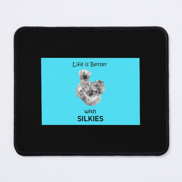 Item preview, Life is Better with Silkies Aqua designed and sold by ChattyChicks.