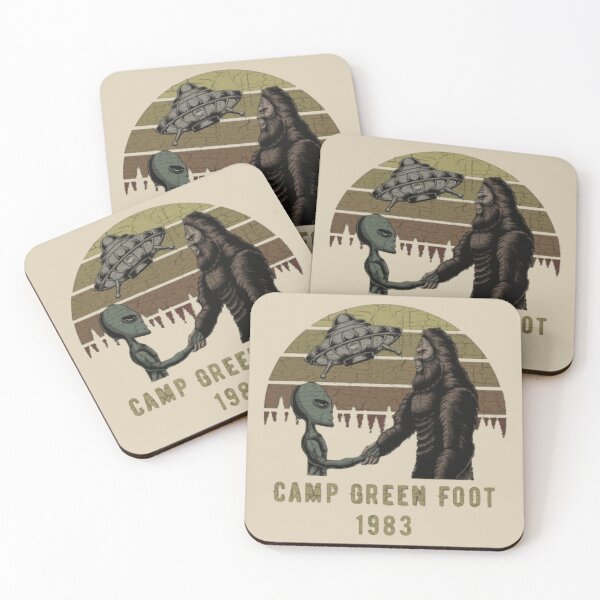 Item preview, The Why Files Camp Green Foot Distressed Vintage designed and sold by inb4.