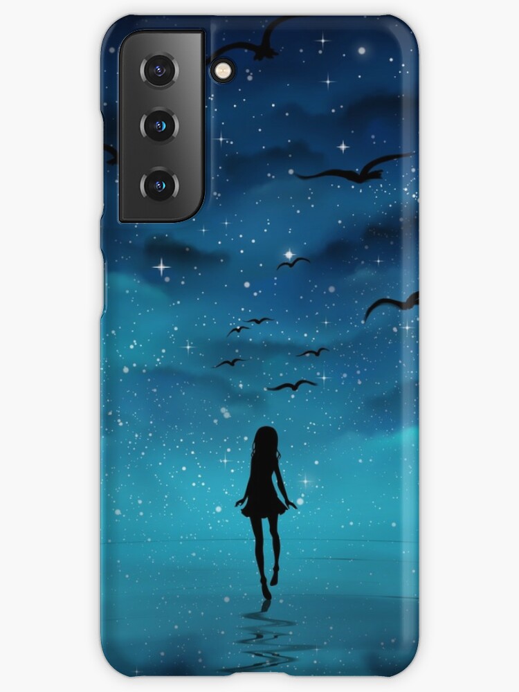 Anime Girl Digital Art Case Skin For Samsung Galaxy By Artbybee7 Redbubble