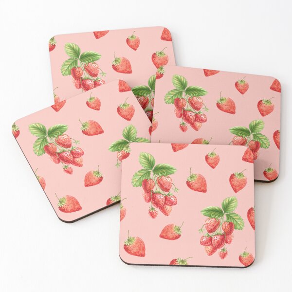 Item preview, Strawberries on a pink background designed and sold by MaddieMaddox.