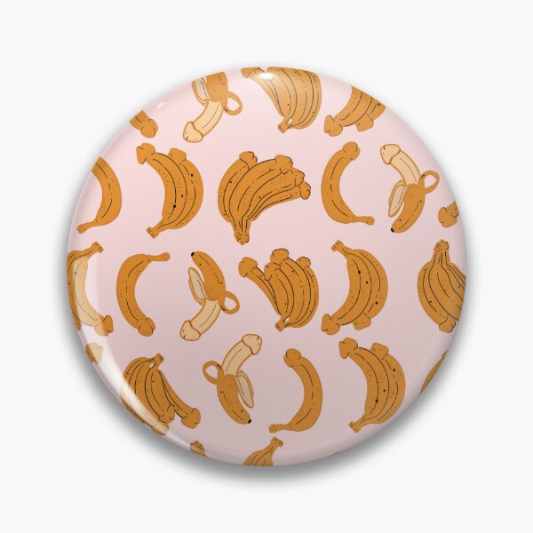 Item preview, BANANA PENIS FUNNY NAUGHTY PATTERN PINK designed and sold by aydapadi.