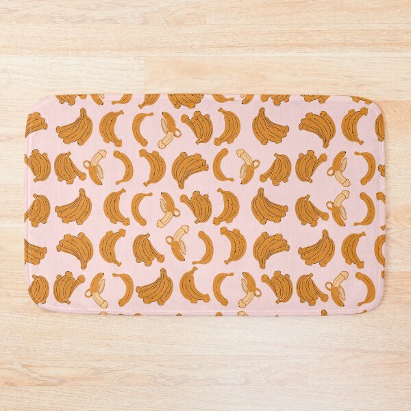 Item preview, BANANA PENIS FUNNY NAUGHTY PATTERN PINK designed and sold by aydapadi.