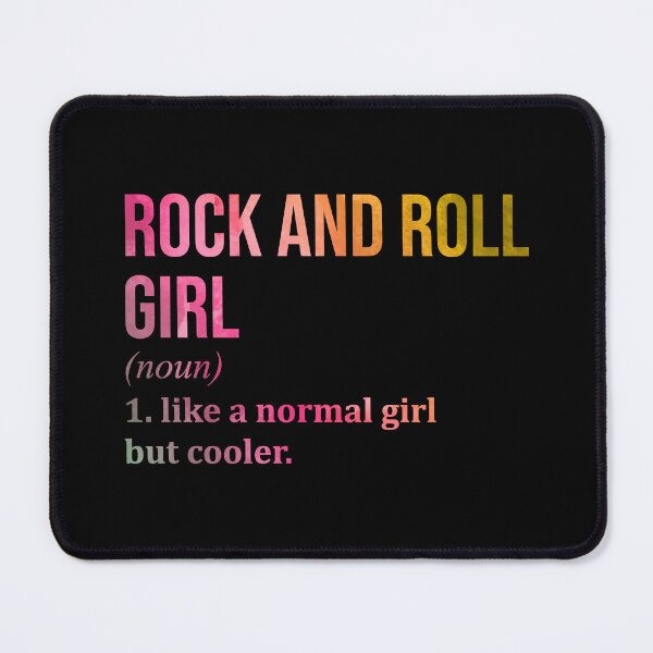 Item preview, Rock And Roll Girl Definition Rock And Roll in Watercolor designed and sold by XCIV.