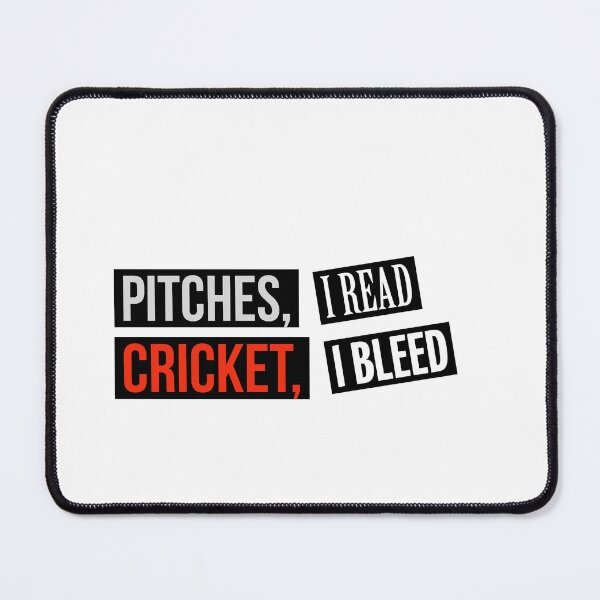 Item preview, Pitches, I Read. Cricket, I Bleed. Printed designed and sold by barara.