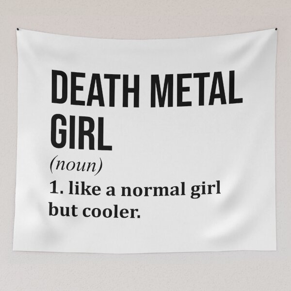 Item preview, Death Metal Girl Definition Death Metal designed and sold by XCIV.