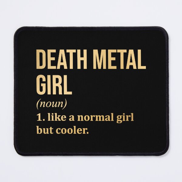 Item preview, Death Metal Girl Definition Death Metal in Gold designed and sold by XCIV.