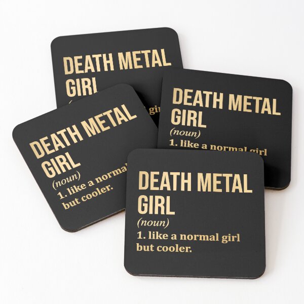 Item preview, Death Metal Girl Definition Death Metal in Gold designed and sold by XCIV.