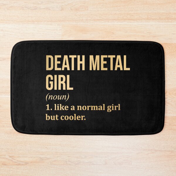 Item preview, Death Metal Girl Definition Death Metal in Gold designed and sold by XCIV.