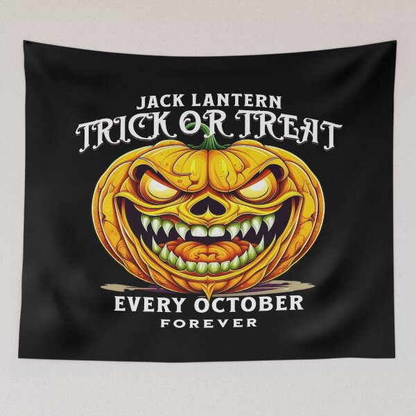 Item preview, Jack Lantern Halloween Trick or Treat Every October Forever designed and sold by AbstraktTheArt.