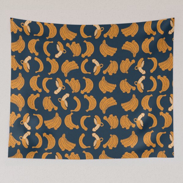 Item preview, BANANA PENIS FUNNY NAUGHTY PATTERN DARK designed and sold by aydapadi.
