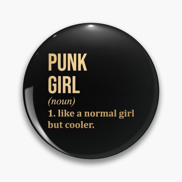 Item preview, Punk Girl Definition Punk in Gold designed and sold by XCIV.