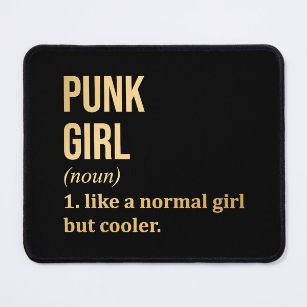 Item preview, Punk Girl Definition Punk in Gold designed and sold by XCIV.
