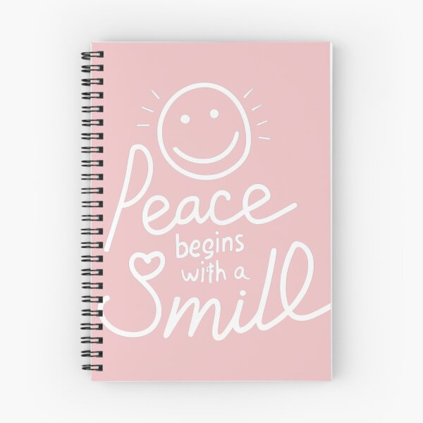 Item preview, Peace Begins with a Smile, pink designed and sold by Mika2525-smile.