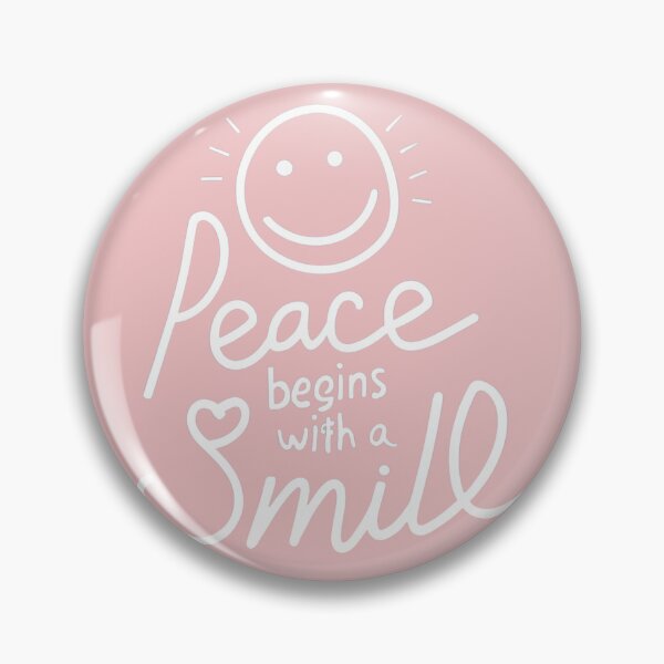 Item preview, Peace Begins with a Smile, pink designed and sold by Mika2525-smile.
