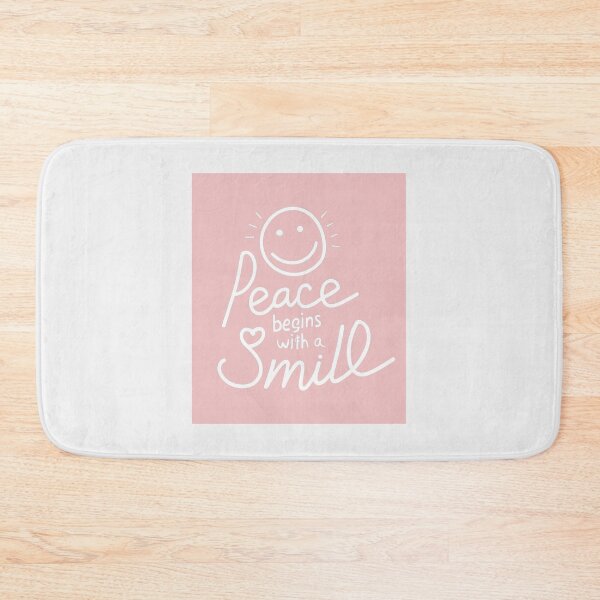 Item preview, Peace Begins with a Smile, pink designed and sold by Mika2525-smile.