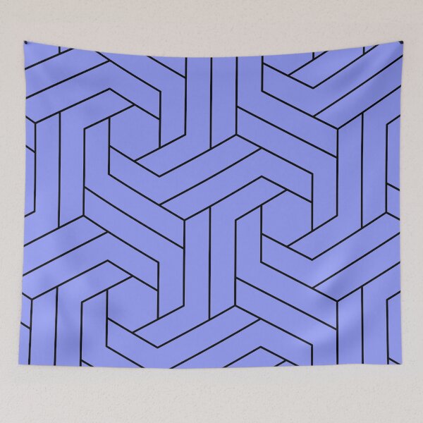 Item preview, Periwinkle Geometric Abstract Pattern. designed and sold by ARichArts.