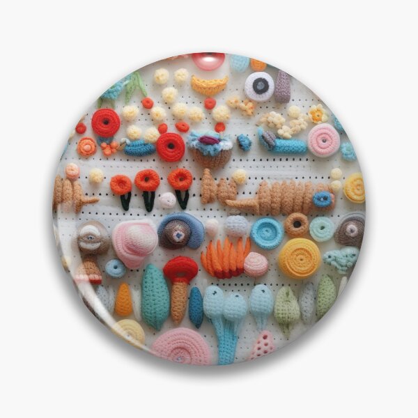 Item preview, Retro design that is reminiscent of pop art motifs made of fabric, wool and felt designed and sold by Pflugart.