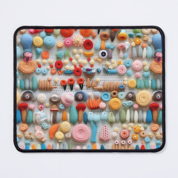 Item preview, Retro design that is reminiscent of pop art motifs made of fabric, wool and felt designed and sold by Pflugart.