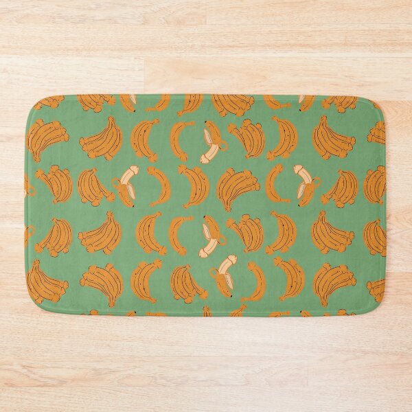 Item preview, BANANA PENIS FUNNY NAUGHTY PATTERN RETRO GREEN designed and sold by aydapadi.