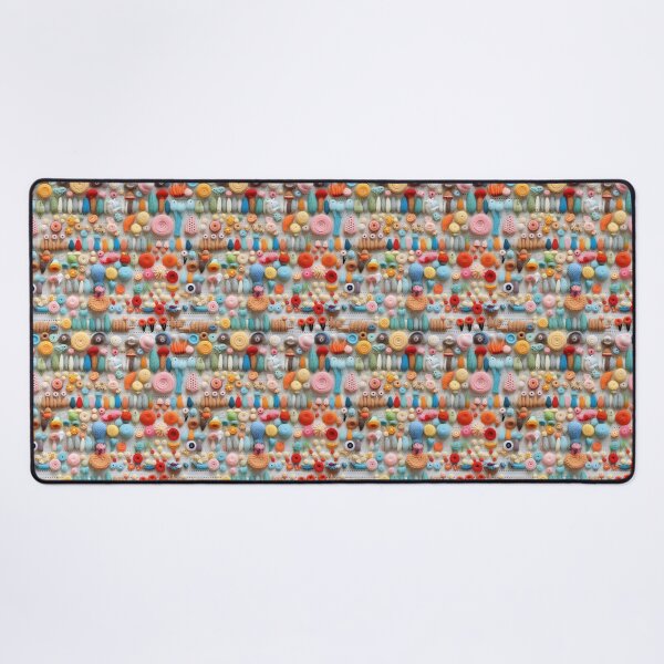 Item preview, Retro design that is reminiscent of pop art motifs made of fabric, wool and felt designed and sold by Pflugart.