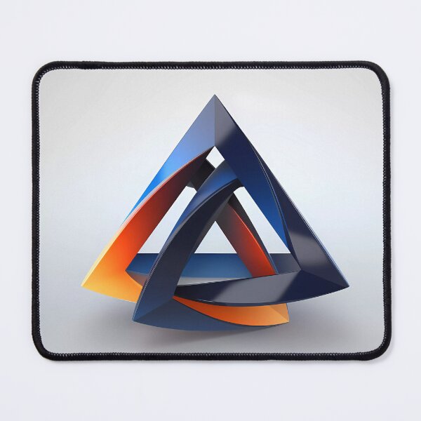 Item preview, "Abstract Geometry: The Trifecta Tee" designed and sold by Art-Vortex-fr.