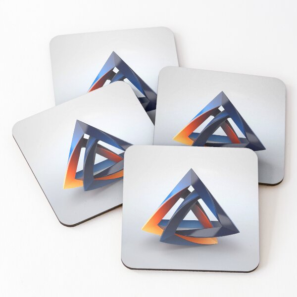 Item preview, "Abstract Geometry: The Trifecta Tee" designed and sold by Art-Vortex-fr.