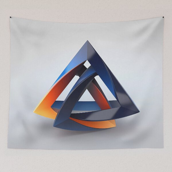 Item preview, "Abstract Geometry: The Trifecta Tee" designed and sold by Art-Vortex-fr.