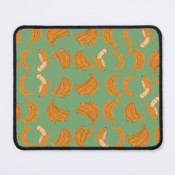 Item preview, BANANA PENIS FUNNY NAUGHTY PATTERN RETRO GREEN designed and sold by aydapadi.