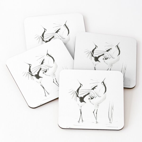Item preview, Dancing Cranes designed and sold by PaintsPassion.