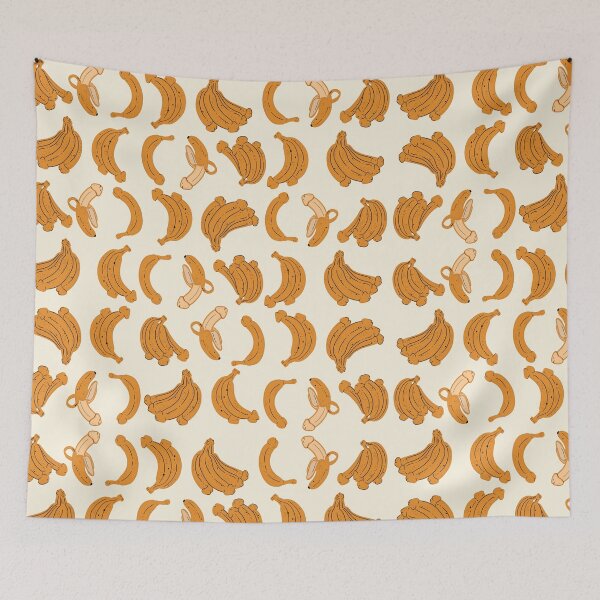 Item preview, BANANA PENIS FUNNY NAUGHTY PATTERN RETRO LIGHT designed and sold by aydapadi.
