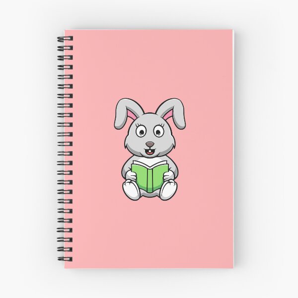 Item preview, cute rabbit reading book cartoon illustration designed and sold by cubbone.