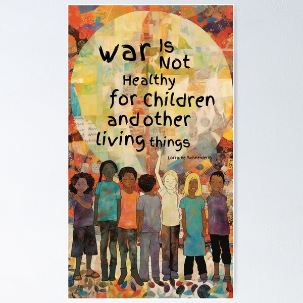 Item preview, War is Not Healthy For Children and Other Living Things designed and sold by AwakenedSoul.