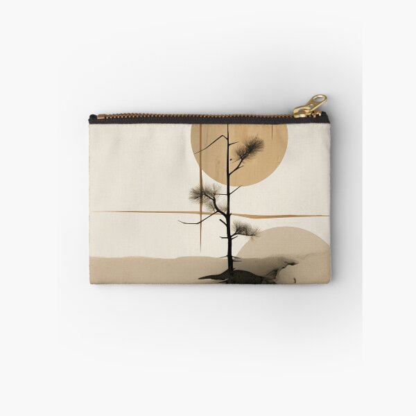 Item preview, Japandi earthy abstract art Mounted Print designed and sold by filigreedigital.