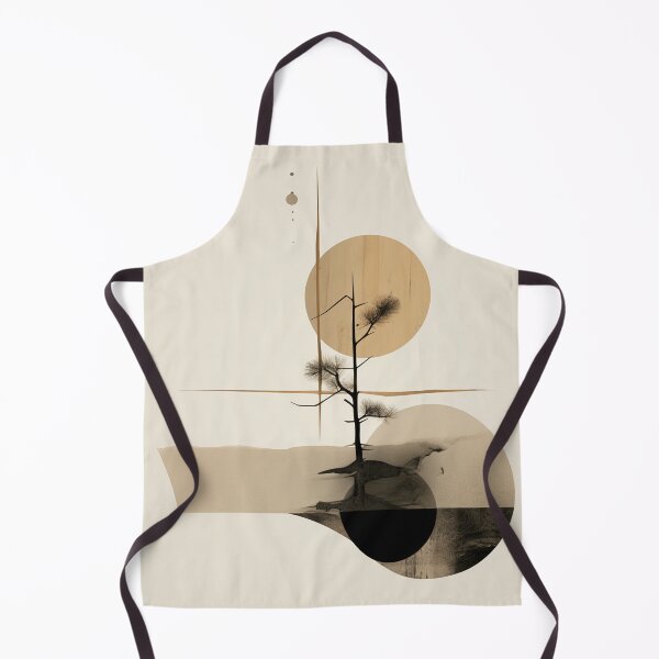 Item preview, Japandi earthy abstract art Mounted Print designed and sold by filigreedigital.