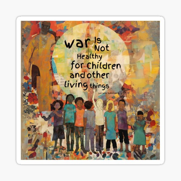 Item preview, War is Not Healthy For Children and Other Living Things designed and sold by AwakenedSoul.