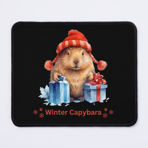Item preview, Winter Capybara designed and sold by Hibiskusmond.