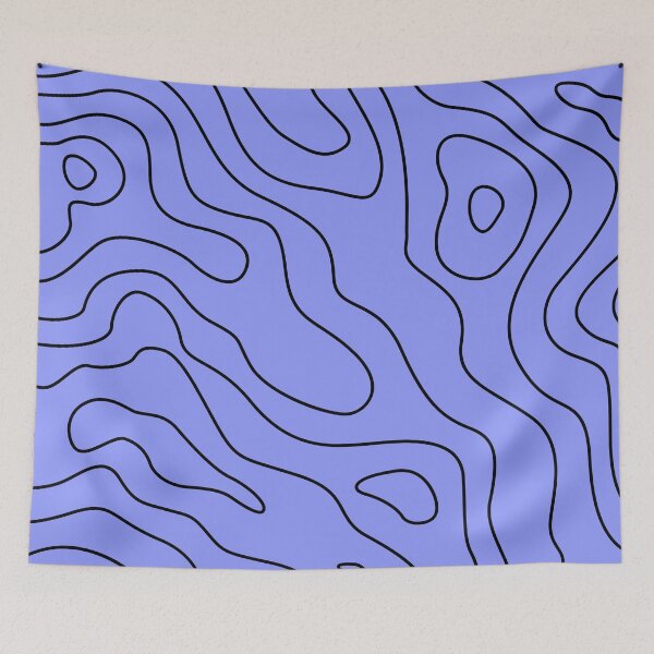 Item preview, Periwinkle Topography Abstract Pattern. designed and sold by ARichArts.
