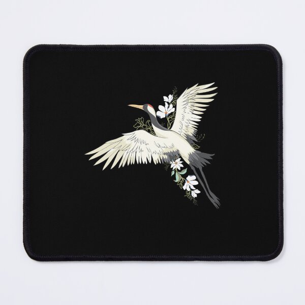 Item preview, crane bird flying, white crane bird flying, crane bird designed and sold by GreyStanzione1.